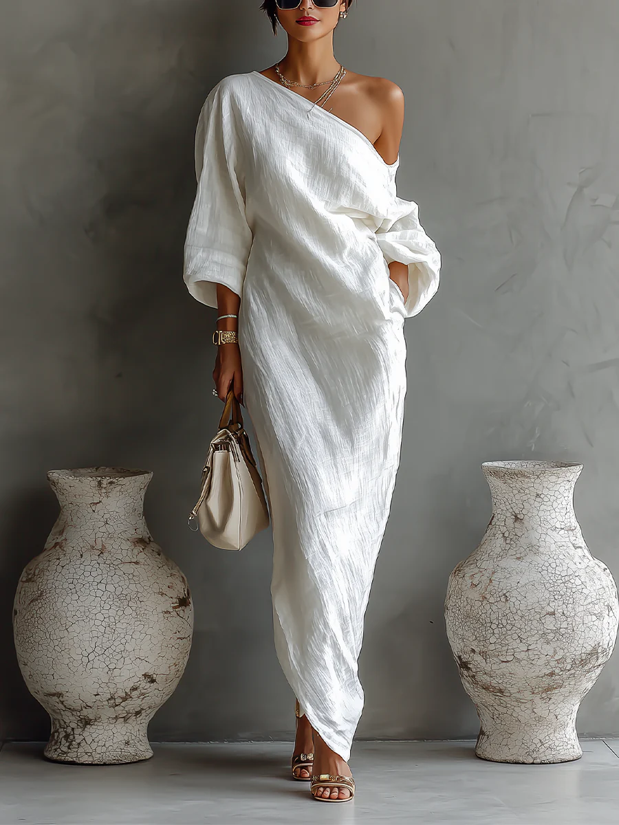 Nerina | One-Shoulder Maxi Dress