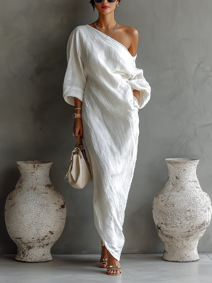 Nerina | One-Shoulder Maxi Dress