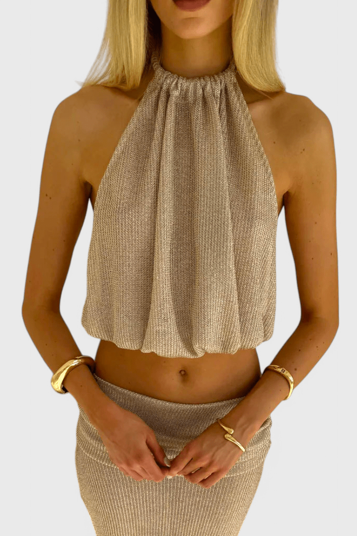 Zenvra | Halter Skirt Set