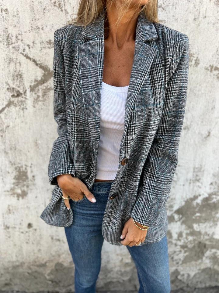 Fleur | Stylish Check Jacket