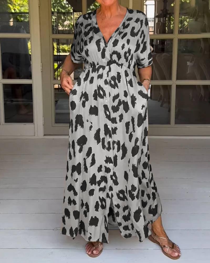 Lucia | Leopard Print Statement Dress