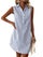 Frenzi | Striped Shirt Dress