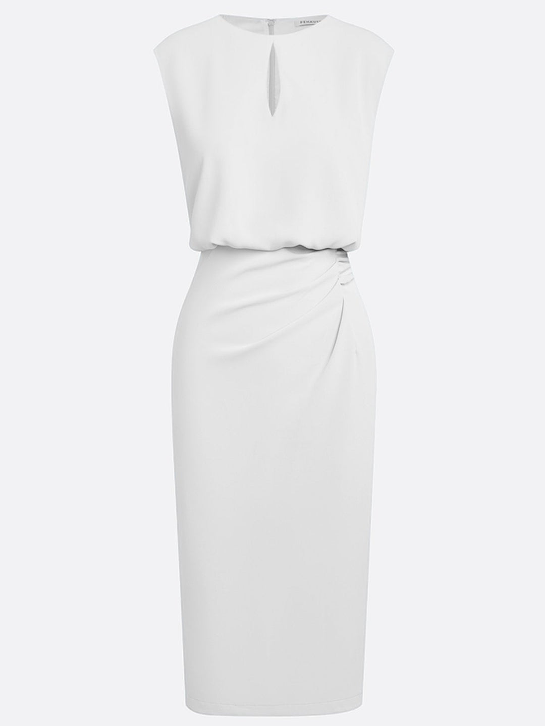 María | Chic Draped Midi Dress