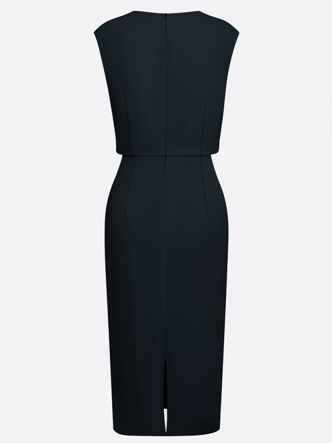 María | Chic Draped Midi Dress