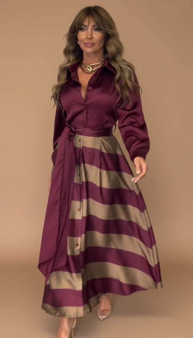 Mila | Striped Lace Dress