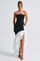 Angelina | Strapless Maxi Dress - Black White