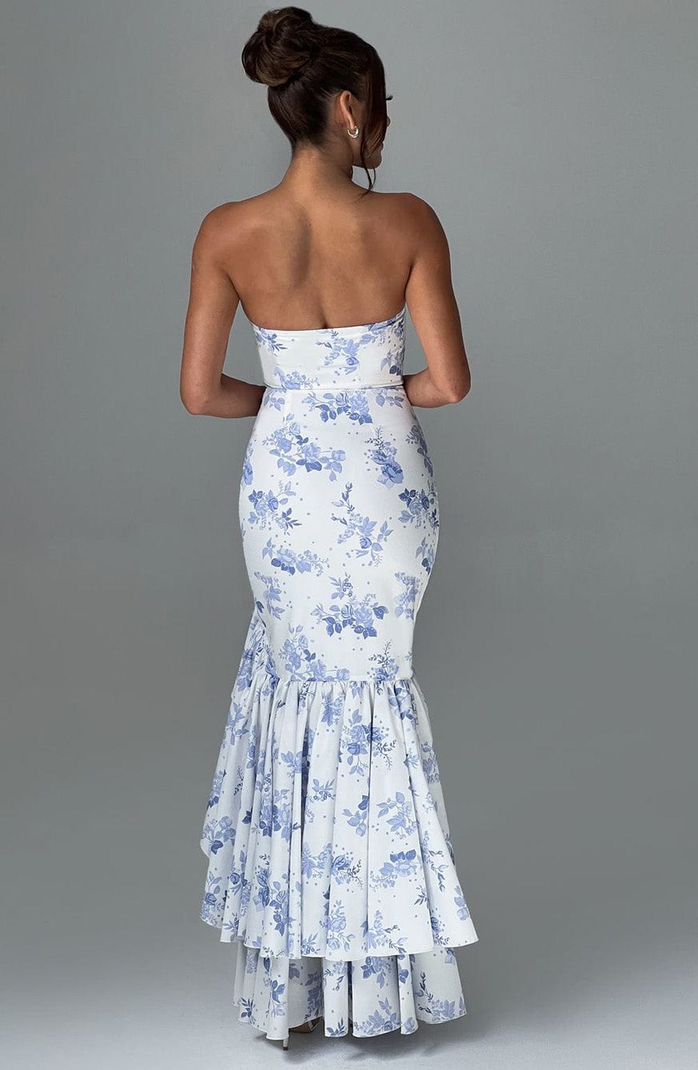 Angelina | Maxi Dress - Blue  Floral