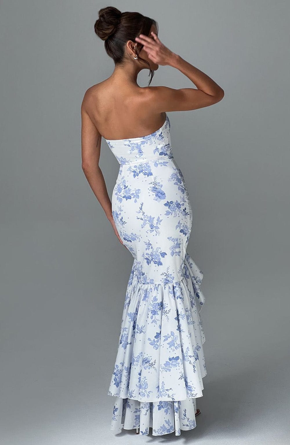 Angelina | Maxi Dress - Blue  Floral