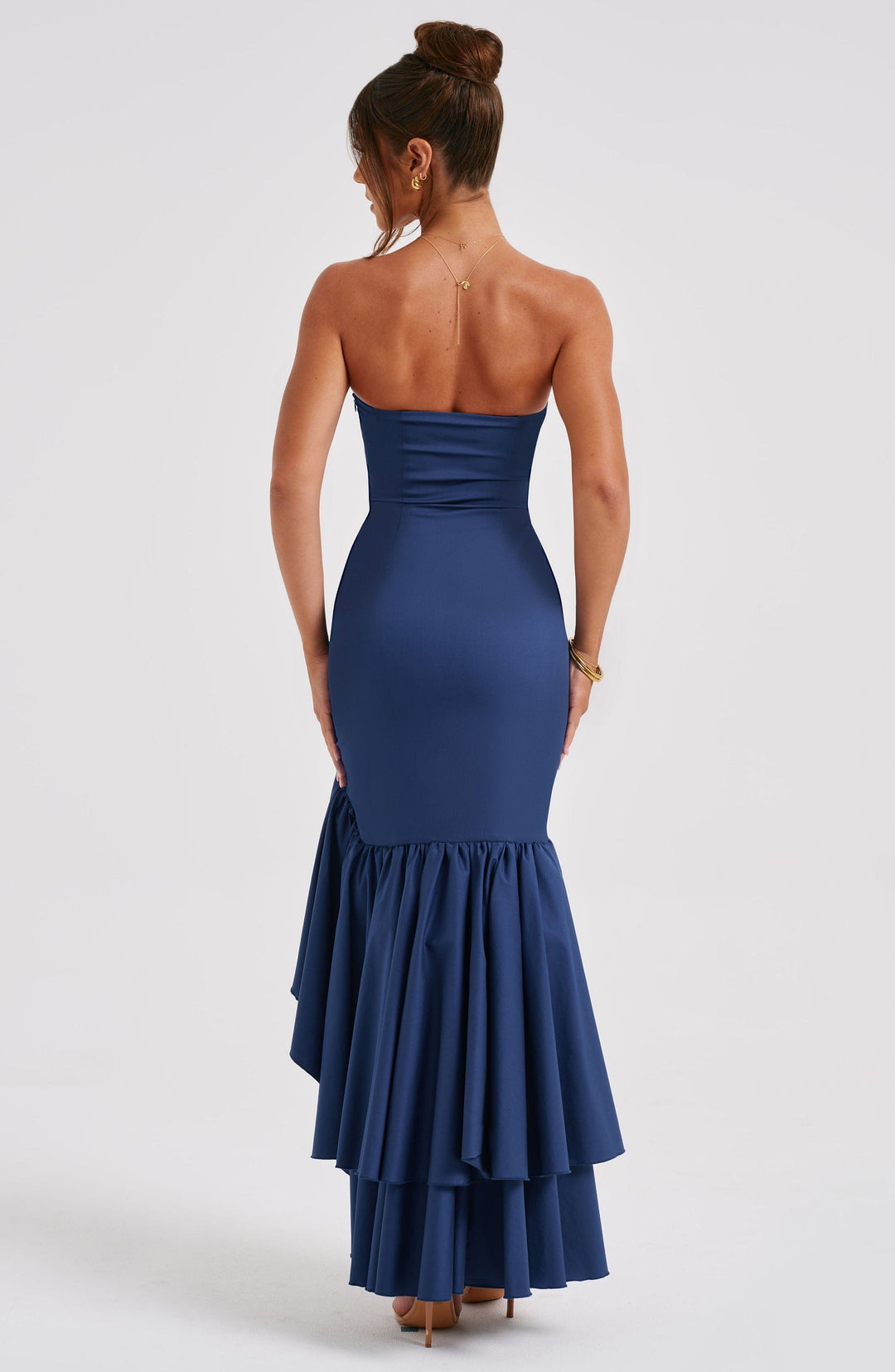 Angelina | Strapless Maxi Dress - Navy
