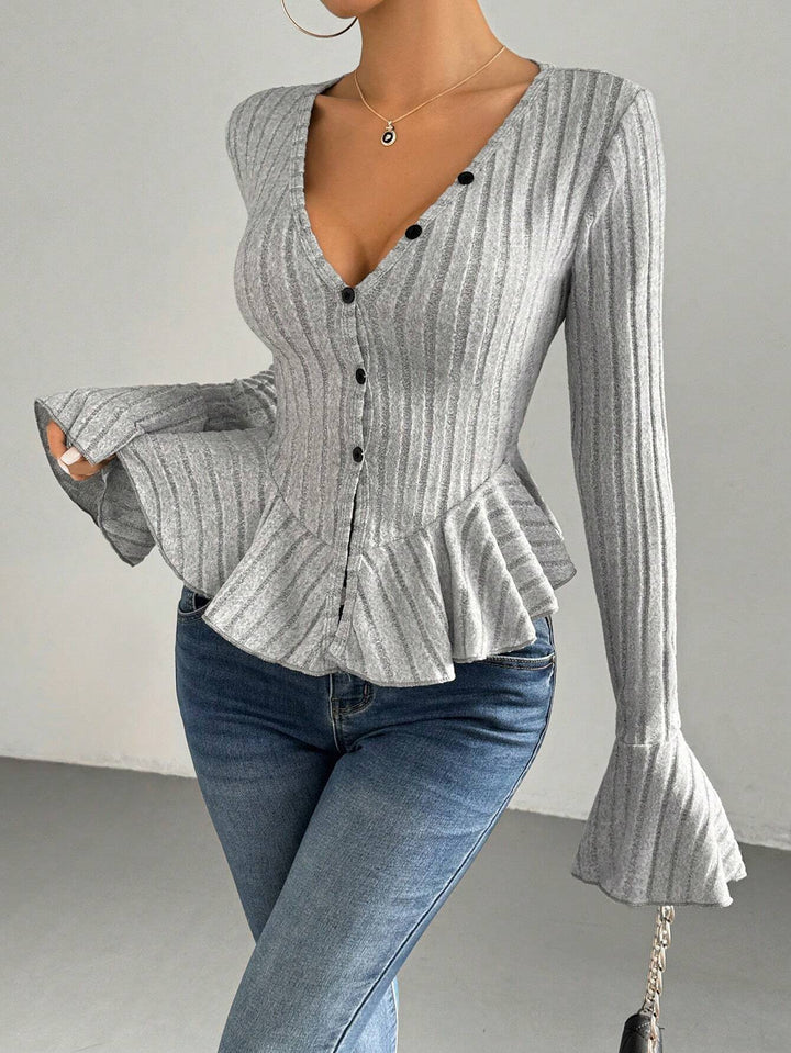 Clover | Elegant Ruffle Top