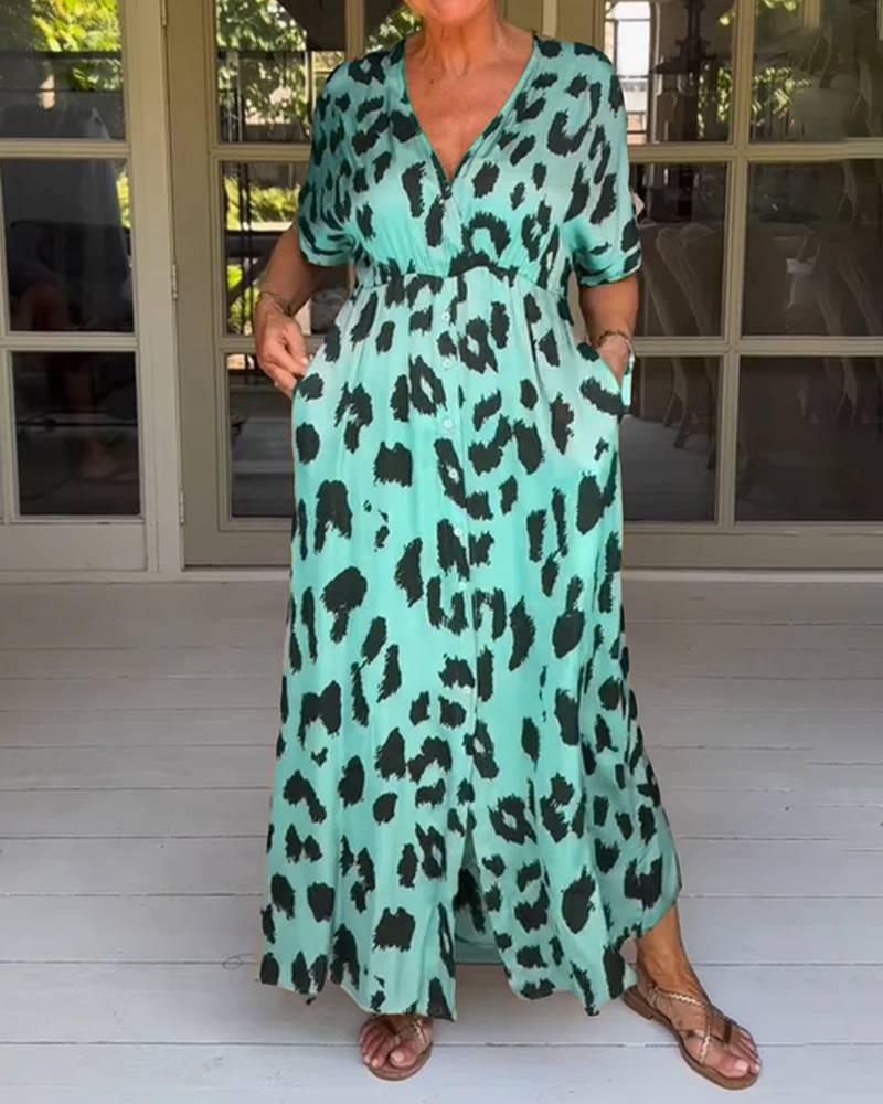 Lucia | Leopard Print Statement Dress