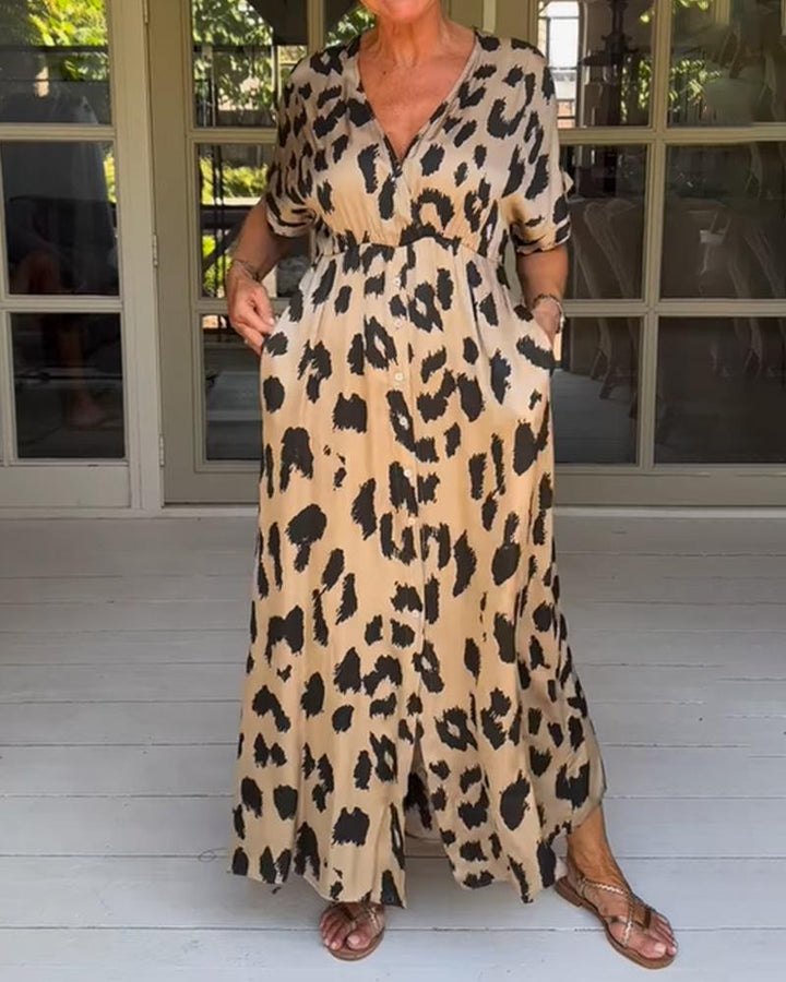 Lucia | Leopard Print Statement Dress