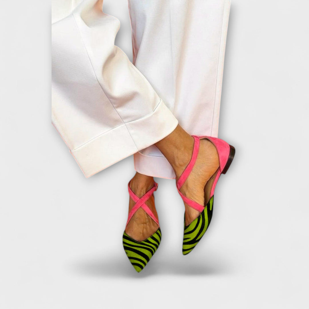 Zarella | Zebra Print Flats