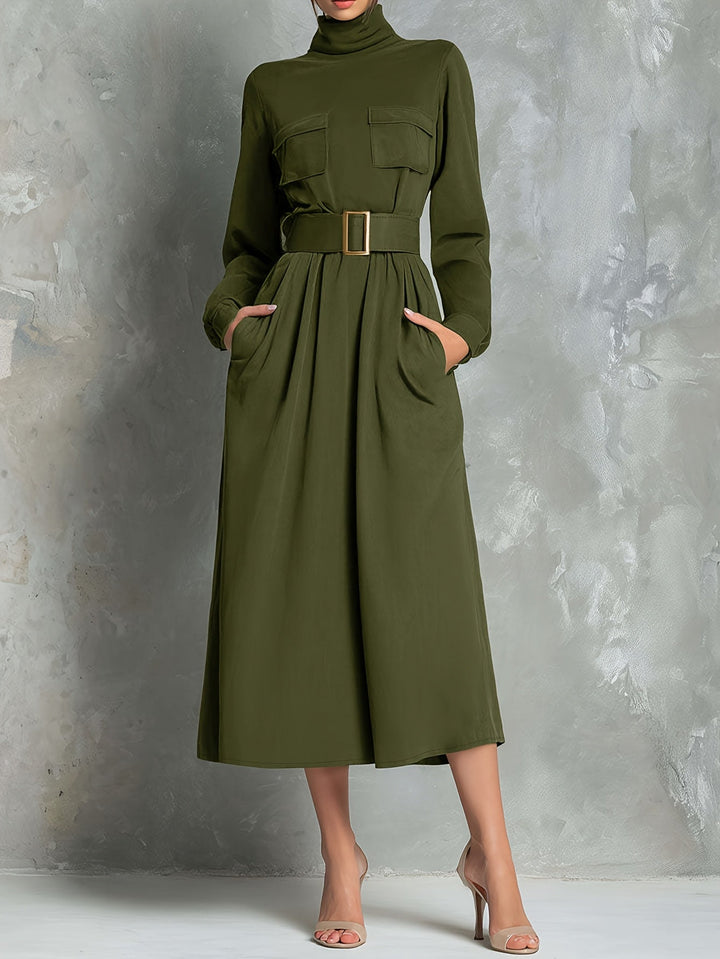 Ivey | Olive A-Line Dress