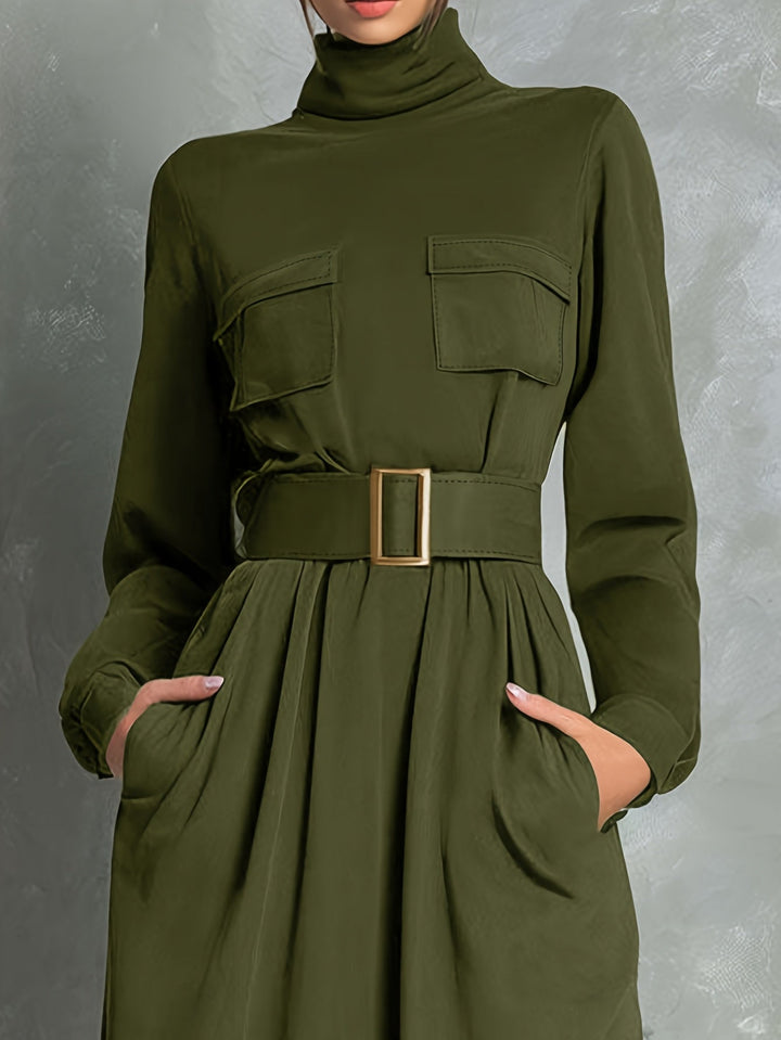 Ivey | Olive A-Line Dress