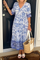 Keisha | Graceful V-Neck Floral Dress