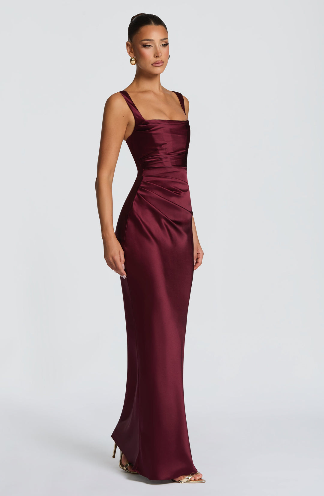 Sequin | Maxi Dress - Cherry Lacquer