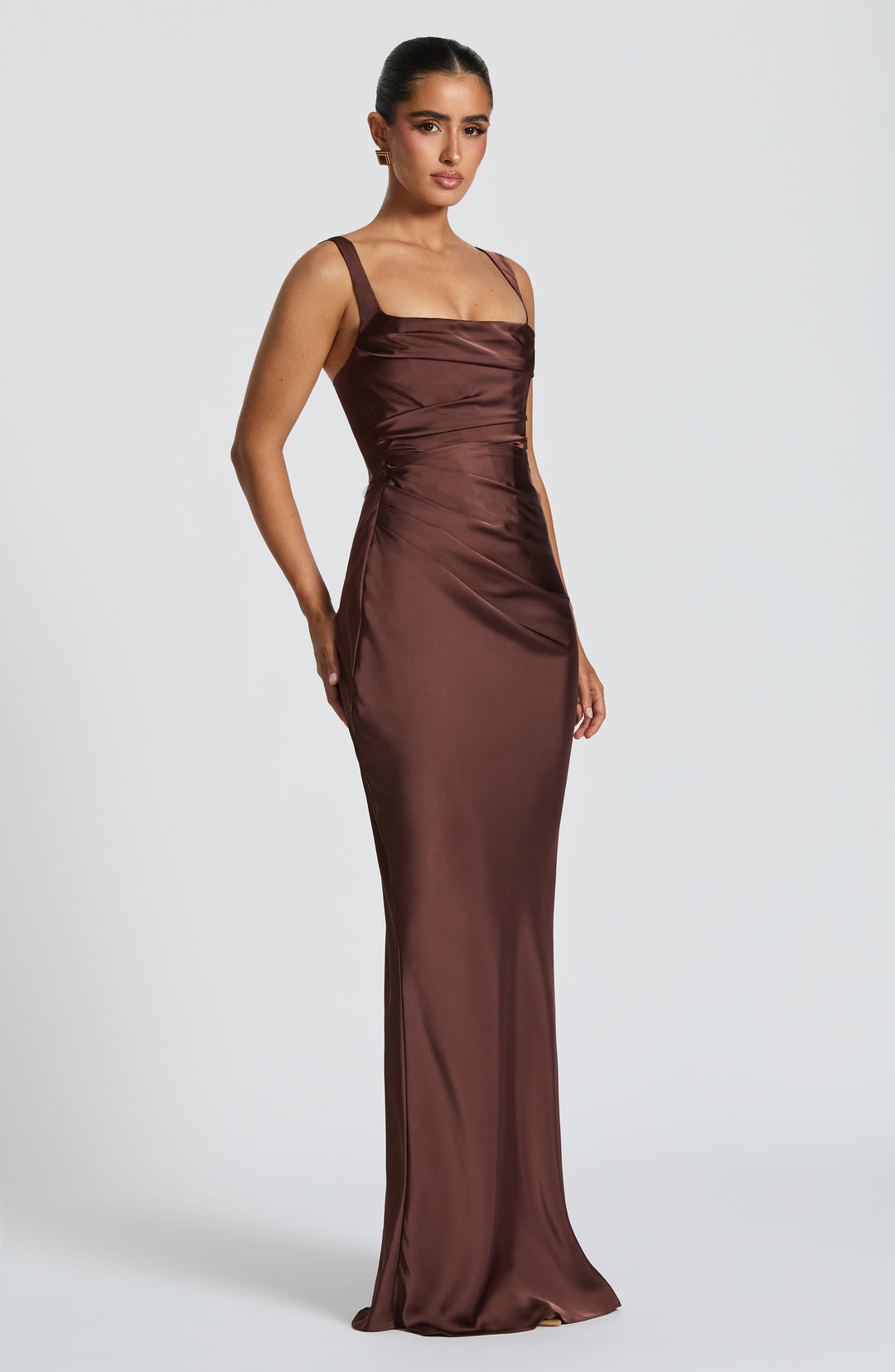 Sequin | Maxi Dress - Plum Brown