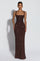 Sequin | Maxi Dress - Plum Brown Sparkle