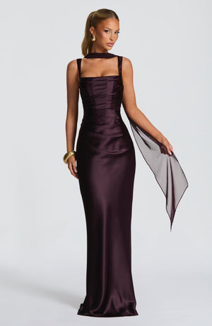 Sequin | Maxi Dress - Plum