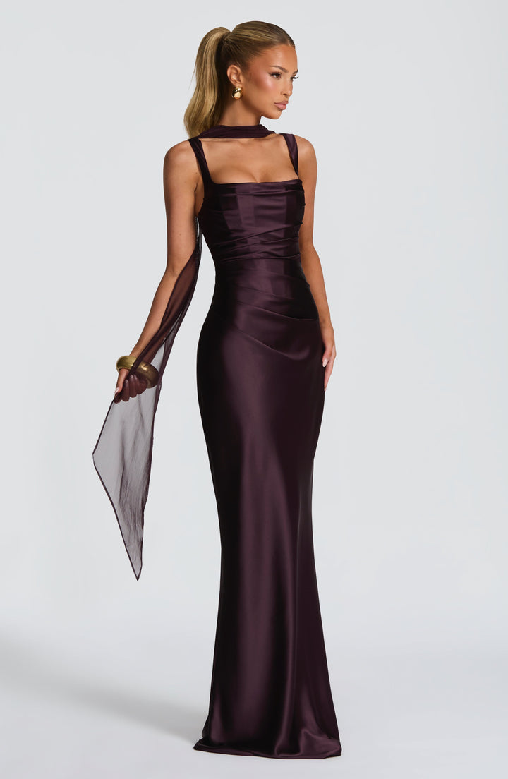 Sequin | Maxi Dress - Plum