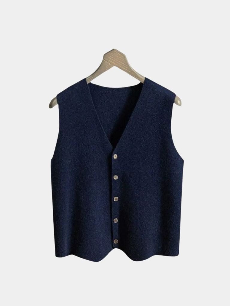 Halveron | Cashmere Cardigan Vest