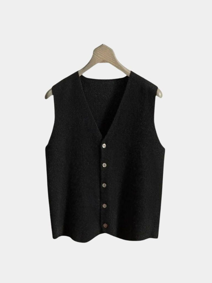 Halveron | Cashmere Cardigan Vest
