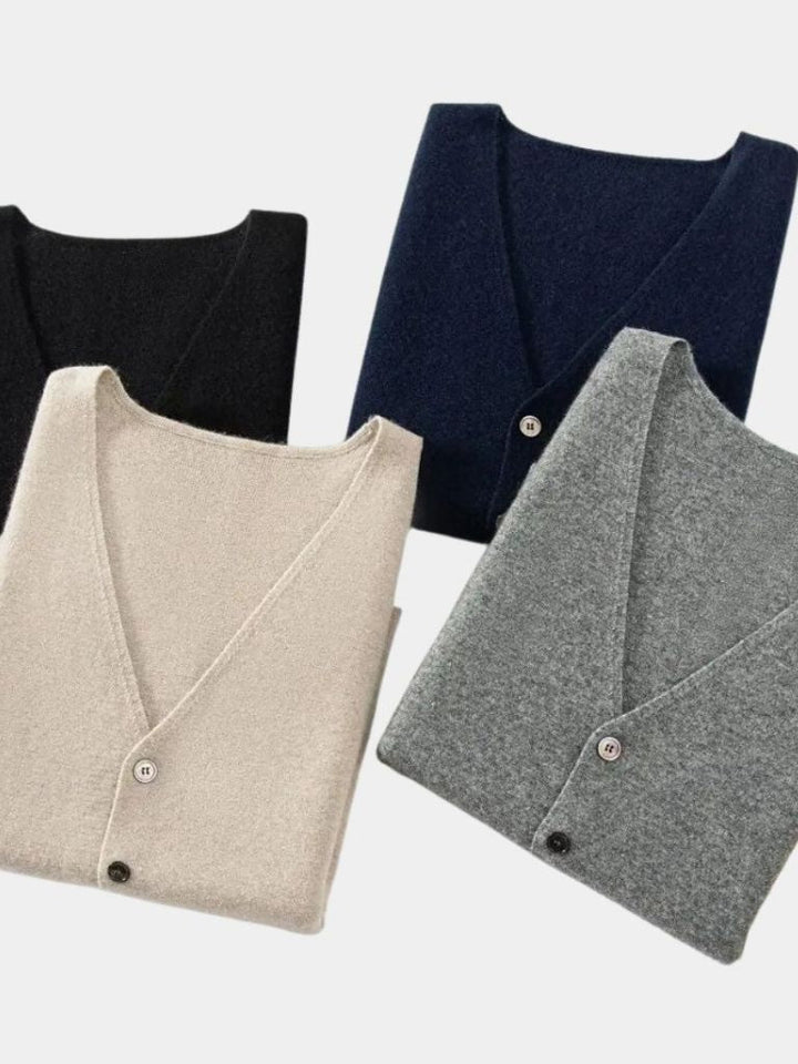 Halveron | Cashmere Cardigan Vest