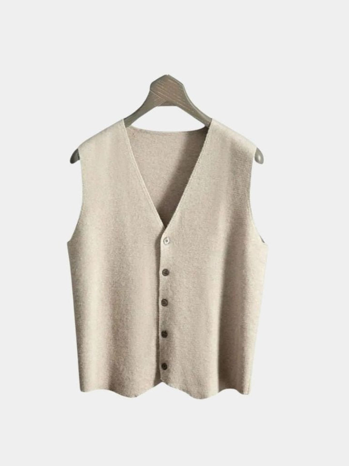 Halveron | Cashmere Cardigan Vest