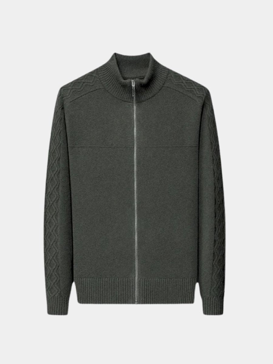Valcrest | Cashmere Zip Turtleneck Sweater