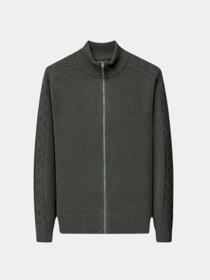 Valcrest | Cashmere Zip Turtleneck Sweater