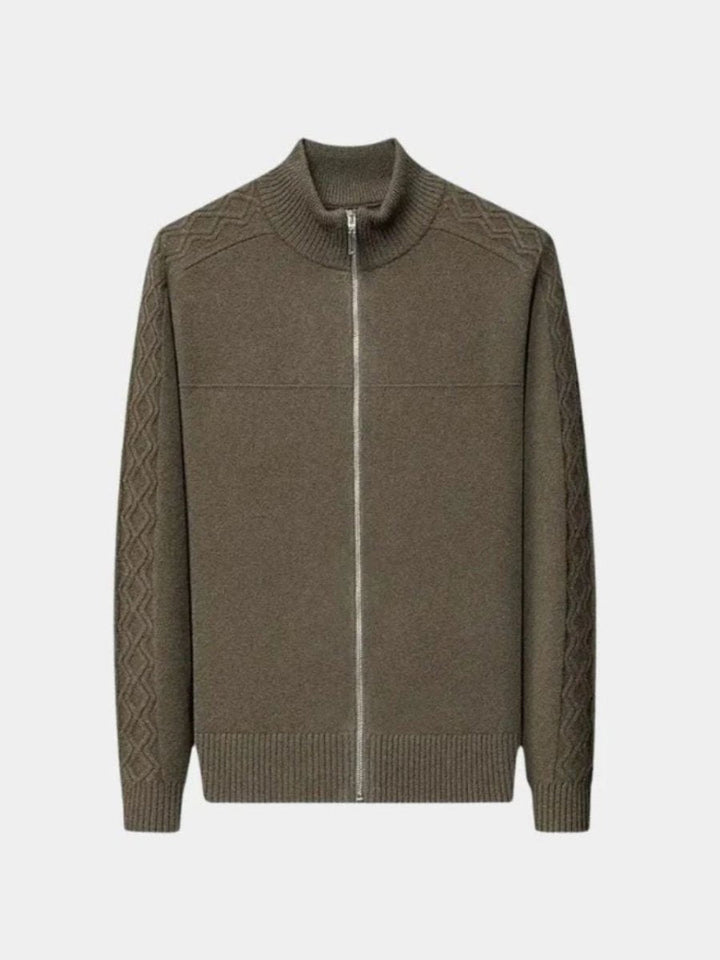 Valcrest | Cashmere Zip Turtleneck Sweater