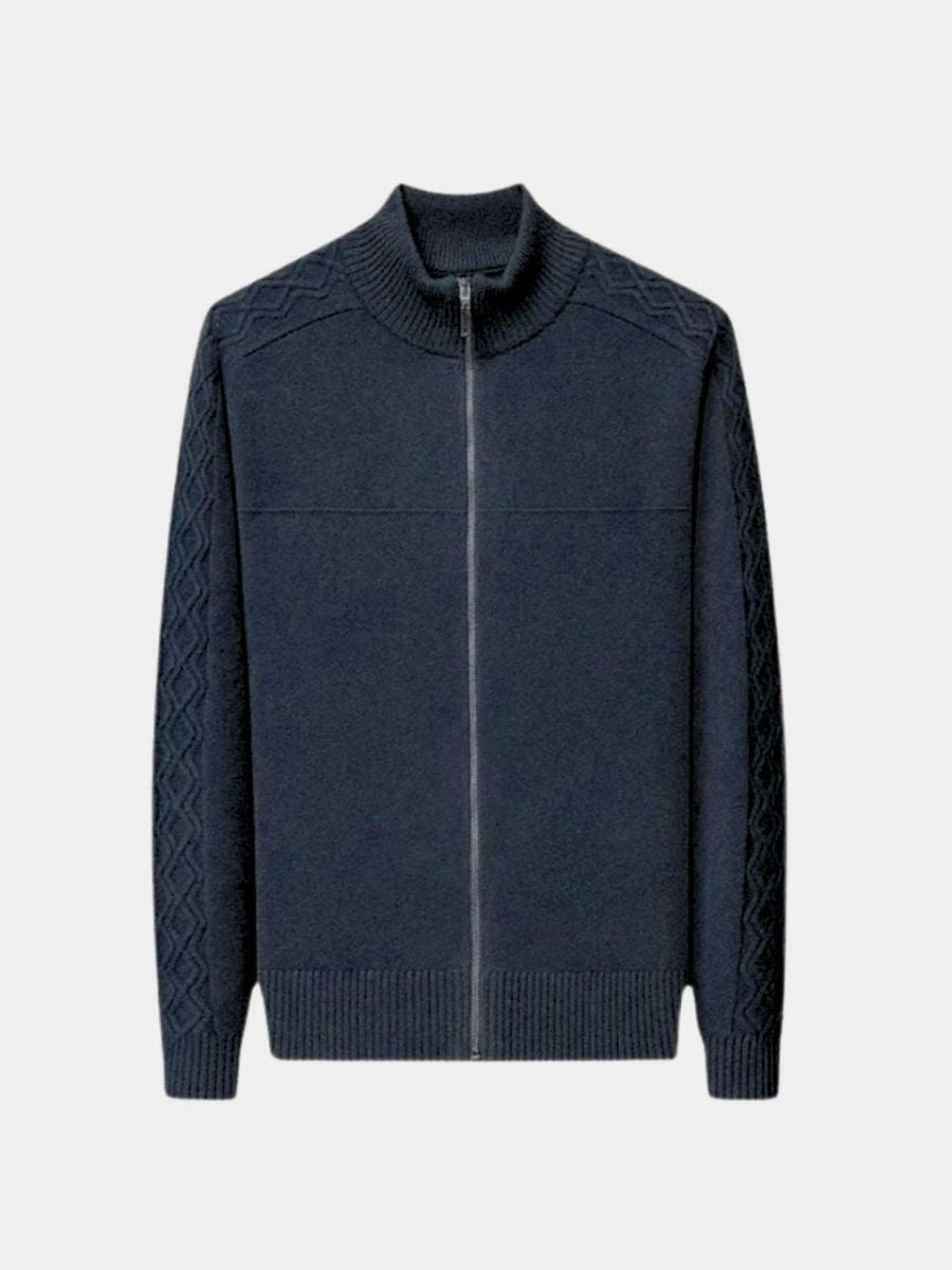 Valcrest | Cashmere Zip Turtleneck Sweater