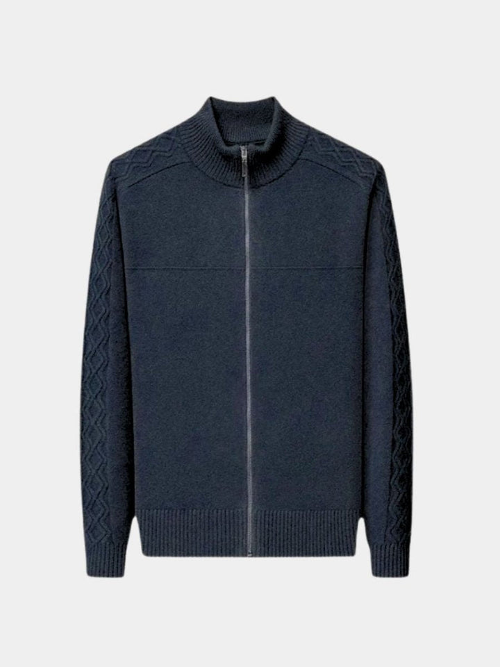 Valcrest | Cashmere Zip Turtleneck Sweater