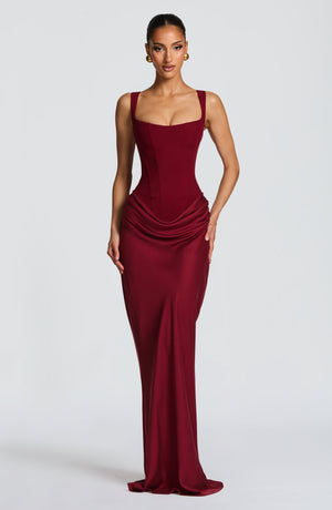Cornelia | Maxi Dress - Burgundy