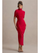 Lyra | Bodycon Maxi Dress - Red