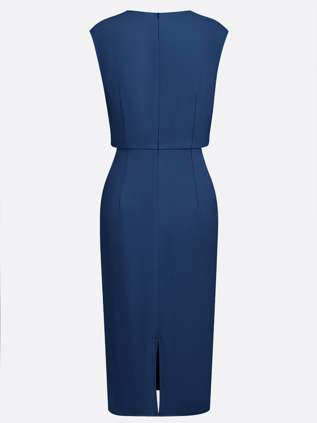 María | Chic Draped Midi Dress