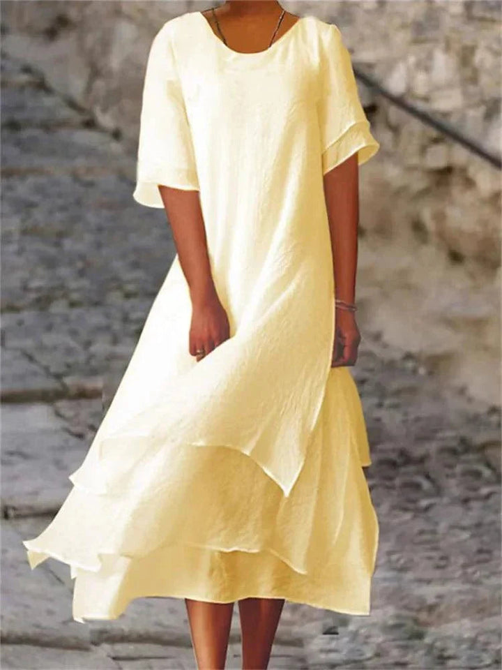 Jasmine | Layered Midi Dress