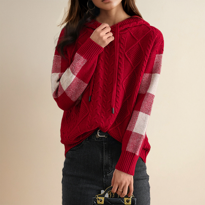 Fabiola | Hooded Jacquard Sweater