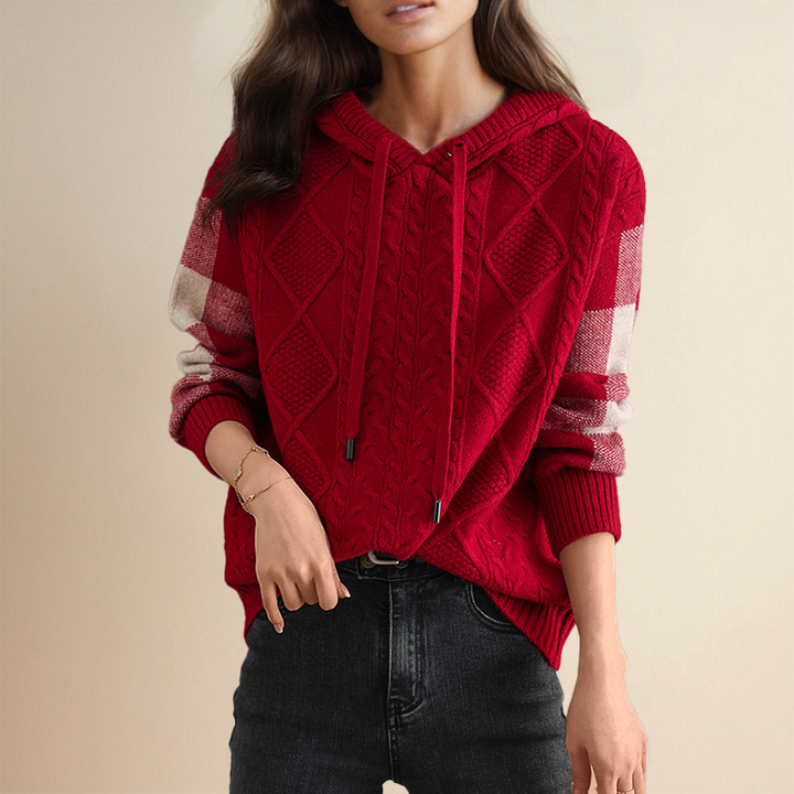 Fabiola | Hooded Jacquard Sweater