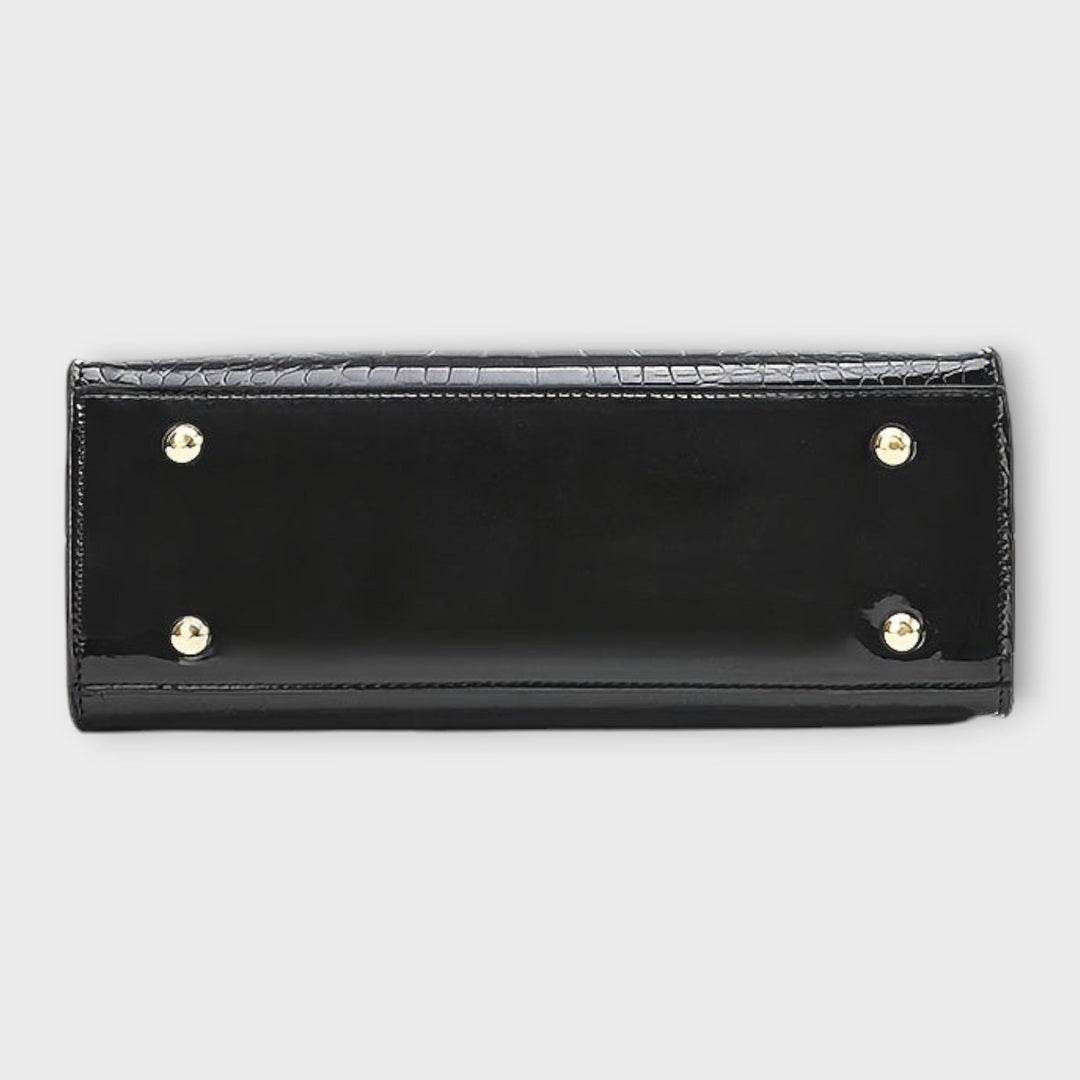 Velora | Crocodile Gloss Handbag
