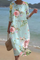 Kaelis | Sunset Floral Midi Dress