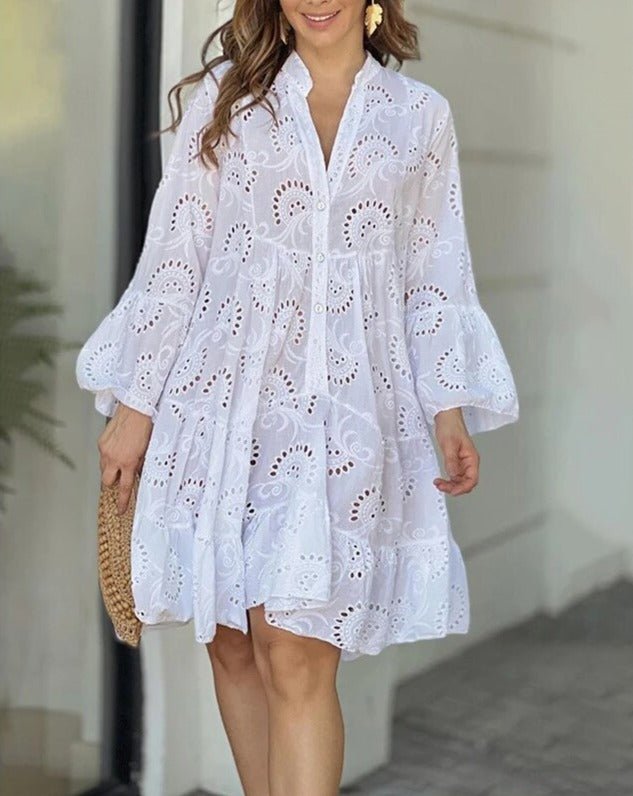 Emily | Eyelet Charm Dress