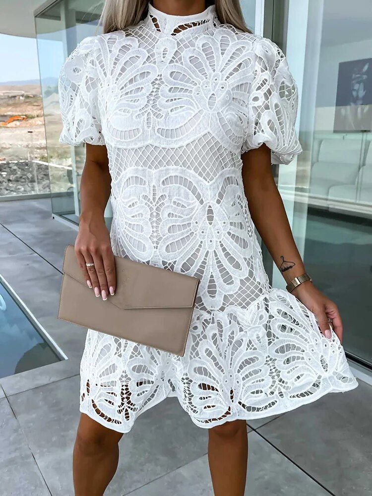 Juliette | Elegant Lace Midi Dress