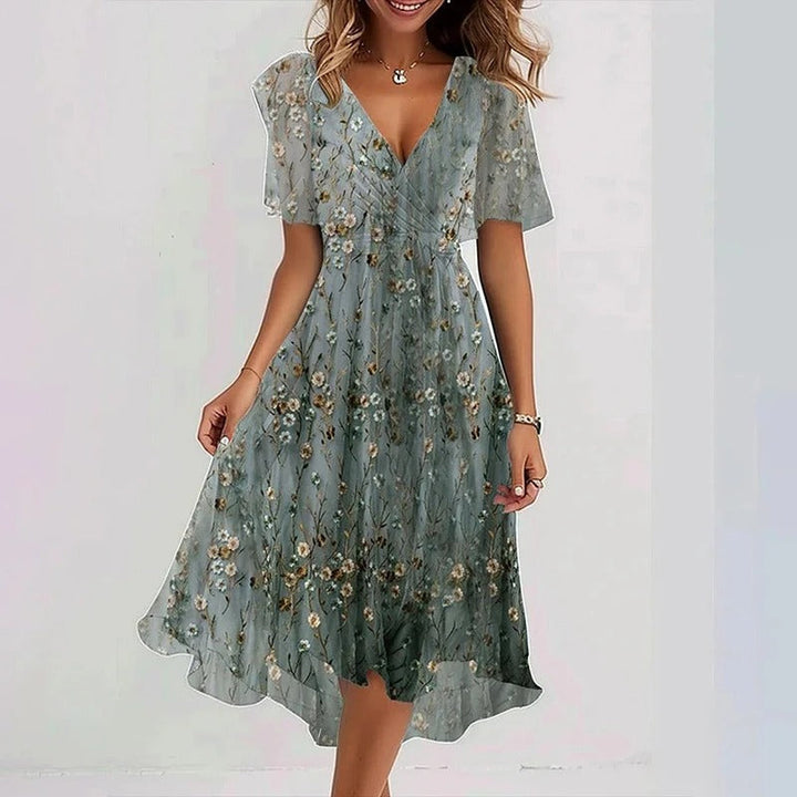 Yara | Elegant Colourful Dress