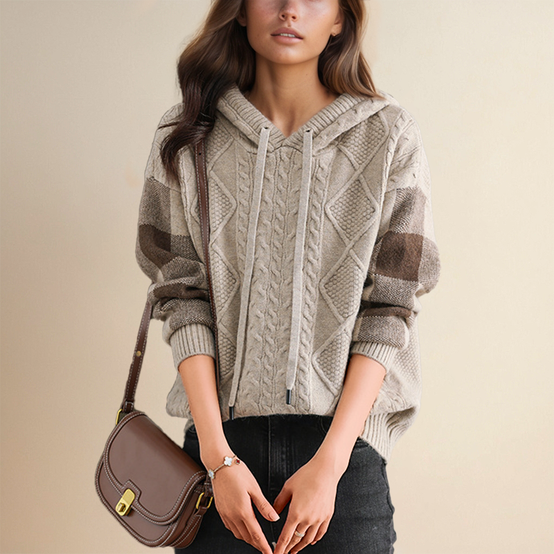 Fabiola | Hooded Jacquard Sweater
