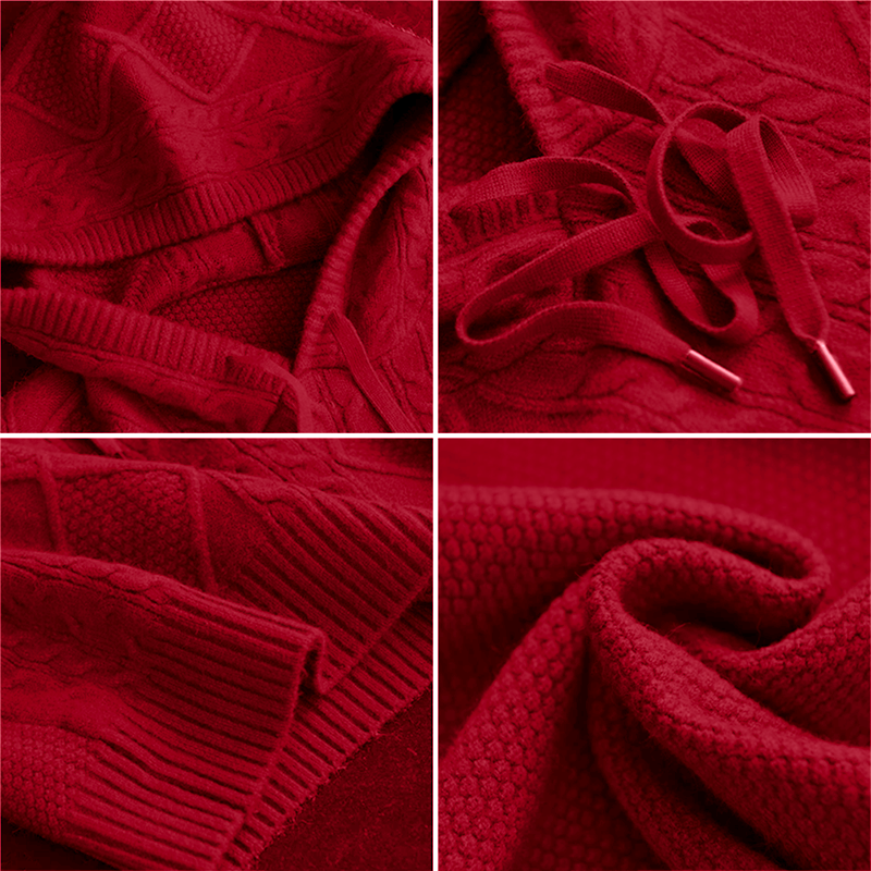 Fabiola | Hooded Jacquard Sweater