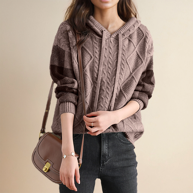Fabiola | Hooded Jacquard Sweater