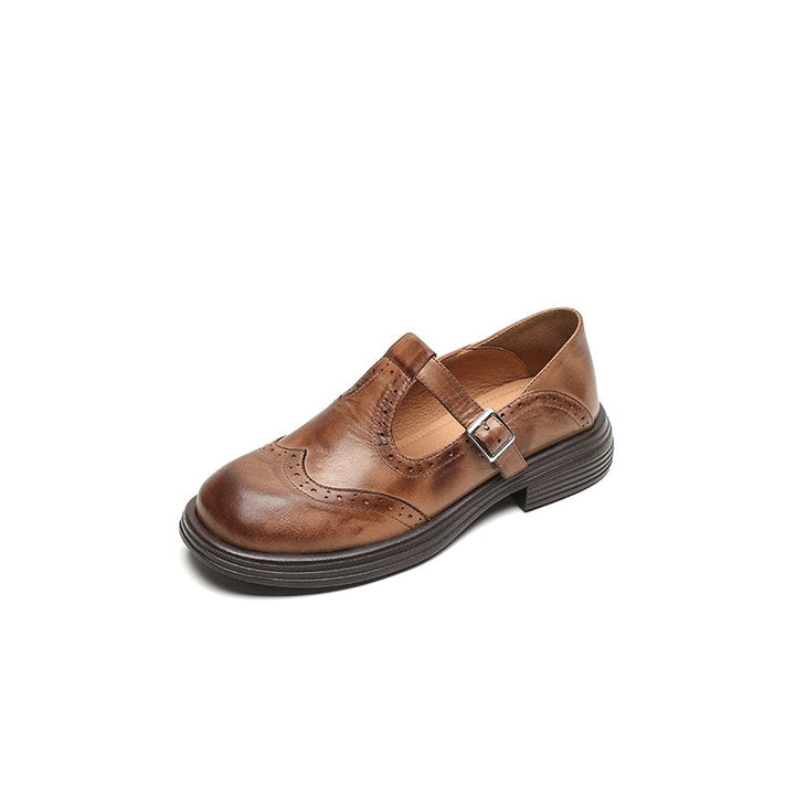 Serilda | Leather Mary Janes