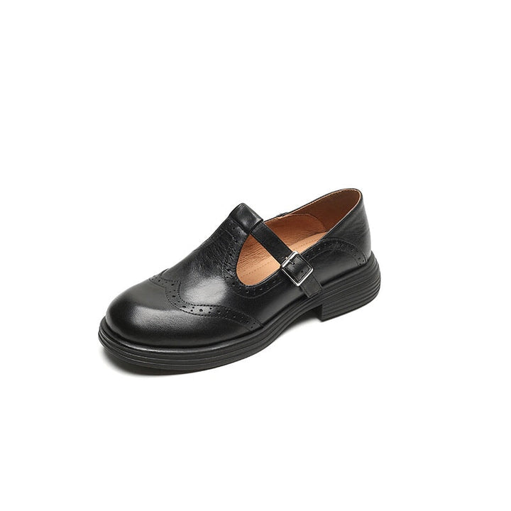 Serilda | Leather Mary Janes